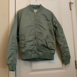 Green jacket. Bomber. New.